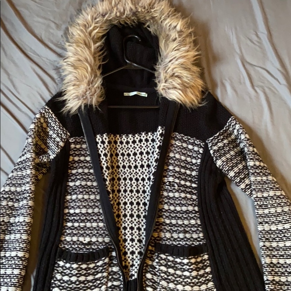 Sweater Jacket with hood